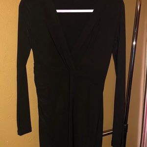 Long Sleeve Black Mini Dress